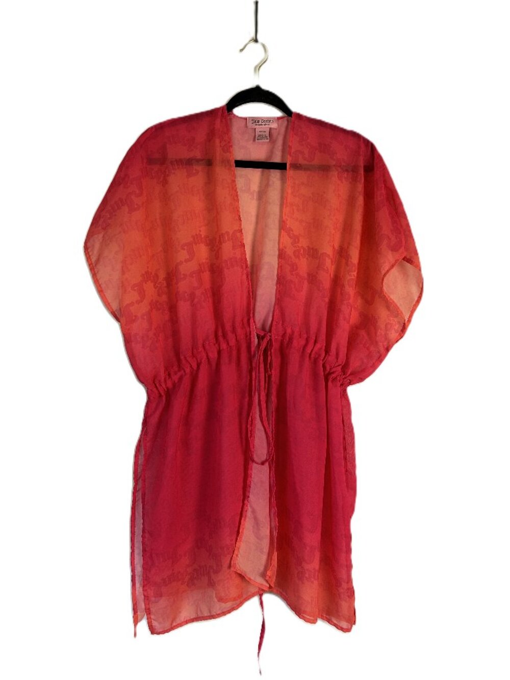 Juicy Couture Ombre Swim Cover up Pink Orange O/S